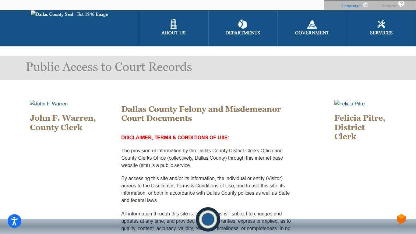 Dallas County | Public Access to Court Records