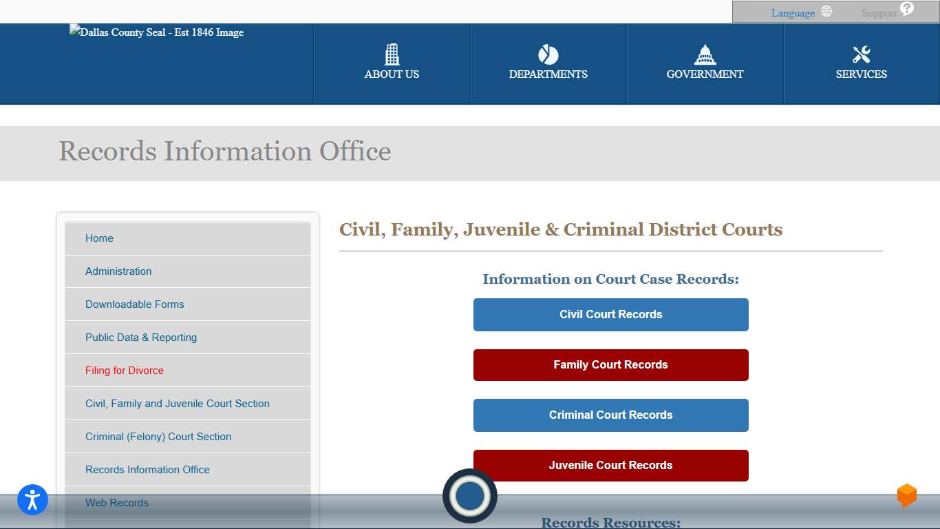 District Clerk | Records Information